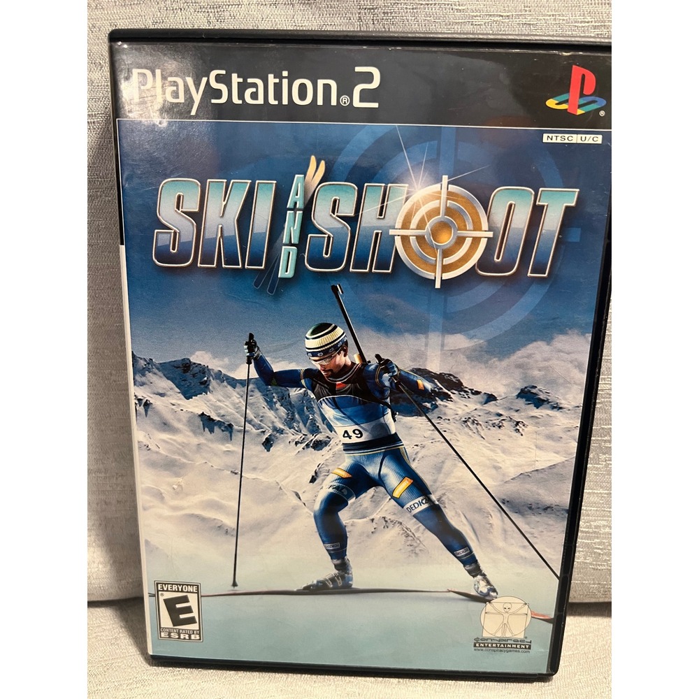 Ski and Shoot Sony PlayStation 2 PS2 2008 Biathlon Sports Game SLUS-21839 CIB